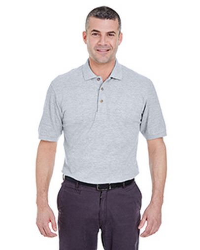 Custom Embroidered  UltraClub Men's Tall Classic Pique Polo - 8535T 